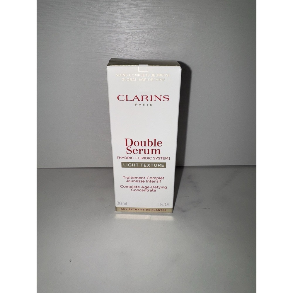Clarins Paris Double Serum Hydric + Lipidic System Light Texture Serum 1 fl oz